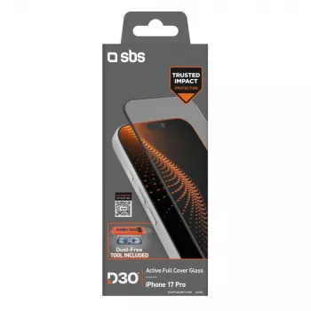 Verre trempé SBS D3O avec applicateur pour iPhone 17 Pro (1 pièce)