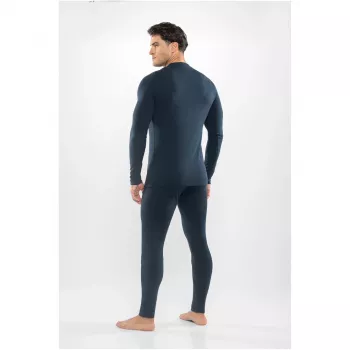 Ensemble sous-vêtements techniques en mérinos Viking Meriboo Man Set pour homme, bleu marine, XL