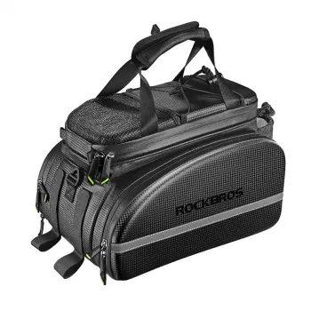 Sacoche de porte-bagages de vélo Rockbros A6-6, 35 l, avec poches dépliables, noir