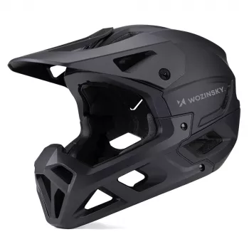 Casque de vélo intégral Wozinsky avec visière amovible, 60-62 cm, noir
