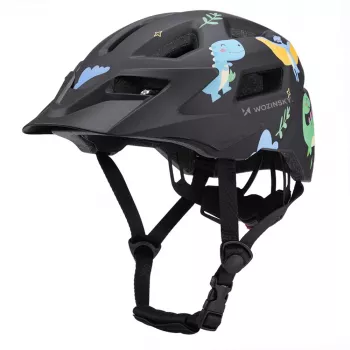 Casque de VTT enfant Wozinsky avec visière amovible, taille XS (48-52 cm), noir