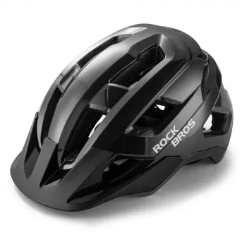 Casque de vélo jeune Rockbros LK-67 avec visière amovible, 54-58 cm, noir