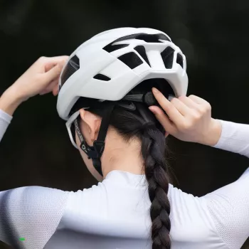 Casque de vélo Rockbros LK-15 Carbon Fiber 58-62cm, gris clair