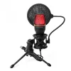 Wozinsky WM-W111 Wired Studio Gaming Microphone on Stand with RGB Backlight, Black
