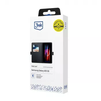 Étui portefeuille 3MK pour Samsung Galaxy A25 5G, noir