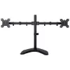 Support de bureau RAMART L-21N ART pour 2 moniteurs LED/LCD 13-27 pouces, noir