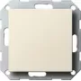 Cache aveugle Gira avec anneau de support 026801, System 55, blanc crème, brillant