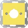 Cache Gira 027102 avec anneau de support 22,5 mm System 55, jaune