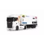Mini-Scania 730 S avec remorque à coffre Amewi 1:64 RTR, blanc (22784)