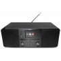 Radio Internet stéréo tout-en-un Xoro HMT 620 avec lecteur CD, DAB+, FM, Spotify, Bluetooth, noir (SAT100373)