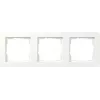 Cadre de recouvrement Gira 0213150, 3 postes, Gira E1, blanc pur, brillant