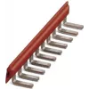 Pont d'insertion Phoenix Contact 2715953 EB 80-DIK RD, 80 pôles, 6,2 mm, rouge, borne de raccordement