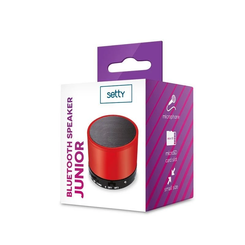 Enceinte Bluetooth Setty Junior rouge